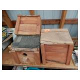 3 Bird Houses - 2 Are Not Complete