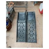 Set of 7,000 Pound Black Automobile Ramps