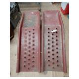 Set of Red Automobile Ramps