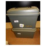 2 New Storage Containers, Assorted Hats,