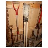 Wood Handle Post Hole Digger, Silage Fork,