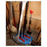 Aluminum Scoop Shovel, 3 Snow Rakes, Hoe,