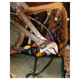 2 Nice Adjustable Wrenches, Screw Drivers