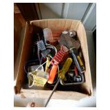 Box Lot Of Asst. Tools & Trailer Connectors