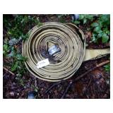 Roll of 3"-4" Fire Hose With Alum. Couplers