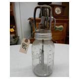 Nice Old Cranking Butter Churn With Wood Paddle