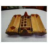 Nice Wooden Fold Out Tool Box or Type Setter Box