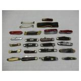 23 Older Folding Jack Knives As Shown