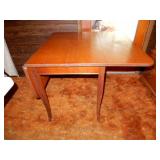 Drop Leaf Wooden Table - This Table Opens