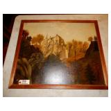 Oil On Canvas Depicting What Appears To Be