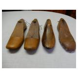 Four Wooden Shoe Forms