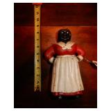 Cast Iron Black Lady With Arms On Hips