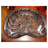 Old Cast Iron Seat - "Bradley,s" Syracuse, NY