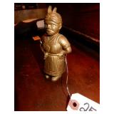 Cast Iron Bank - Painted Gold - THe Lady Is