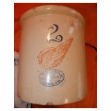 2 Gallon Stoneware Crock - Red Wing