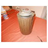 Nice Clean Kerosene Can With Spout, Bail & Wood