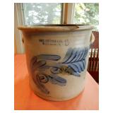 Sipe, Nichols & Co. 5 Gal. Stoneware Crock w/ Flow
