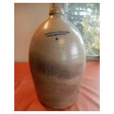 Nichols & Bognton 4 Gal. Stoneware Jug-few chips