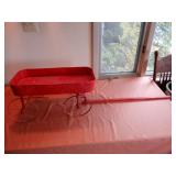 Early Antique Wagon w/ Metal Wheels-Wood Handle