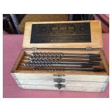 Spur Auger Bits Set W/ Wood Storage Chest