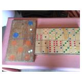 Domino Blocks -The A.C. Gilbert Co. w/ Wood Box