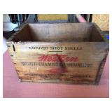 Early Western Loaded Shot Shell Wood Ammo Box