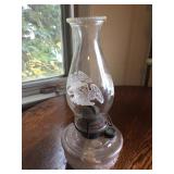 Oil Lamp w/ Eagle on Chimney