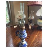 Ironstone Oil Lamp w/ Handle