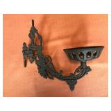 Cast Iron Oil Lamp Holder- Missing Wall Mount