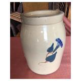 Stoneware Churn Base w/ Flower