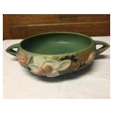 Roseville Green Magnolia 6" Dish # 447