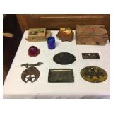 Metal Plate Labels, Bike Lens, Wood Box, Etc.