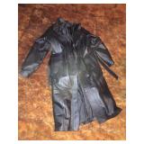 Charles Klein Full Length Leather Jacket -Large