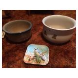 2- Chamber Pots, 3D Blue Jay Dish