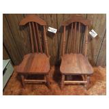 Childs Chairs- 1 Missing Spindel -Times 2