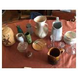 Lot-Cookie Jar, Lincoln Bank Jar, Pitchers, Etc.