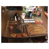 Lot- Ouija Board, Combs, Early ABC Book, Etc.