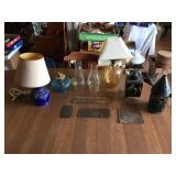 Lot- Lamps, Candle Holders, Etc