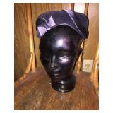 Glass Head w/ Vintage Hat