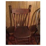 Press Back Spindle Back Kitchen Chair