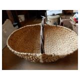 Nice Woven Basket With Twig Handle