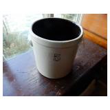 5 Gallon Stoneware Crock With Applied Handles