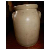 Two Gallon Stoneware Crock With Wide Top