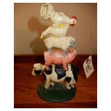 Cast Iron Animals - Happy Animal Family