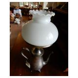 Tea Pot Converted To Table Lamp - Nice Glass