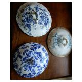 Several Fancy Pot Covers, Plates & Platters