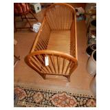 Wooden Cradle- Bentwood- Spindle Style