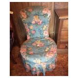 Vintage Upholstered Parlor Chair
