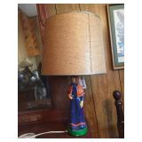 Ceramic Base Lamp- Woman