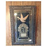 Memorial Type Print in Vintage Wooden Frame